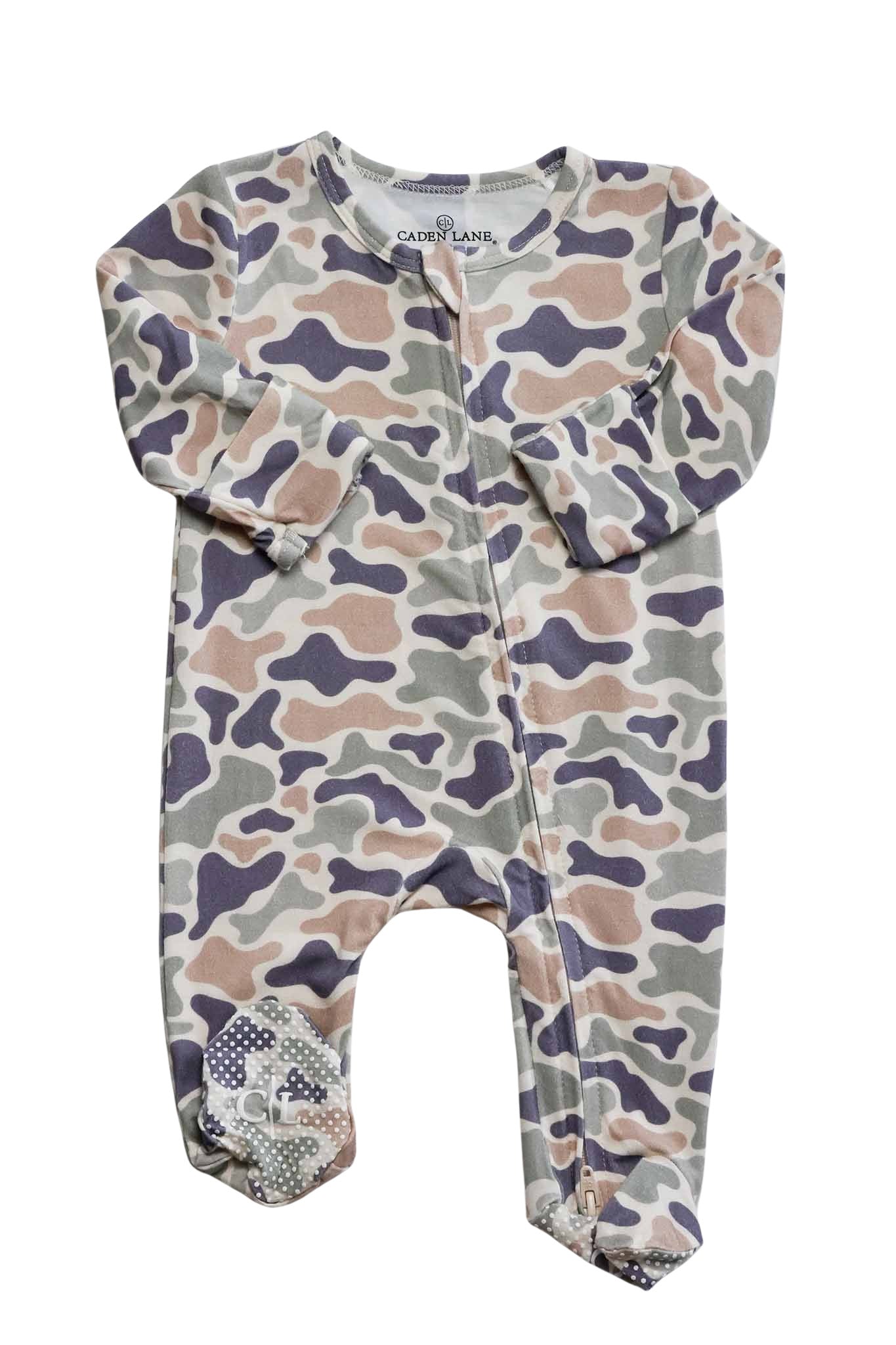 Camo Cutie Zip Footie
