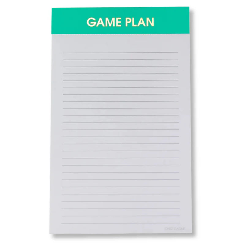 Game Plan Notepad