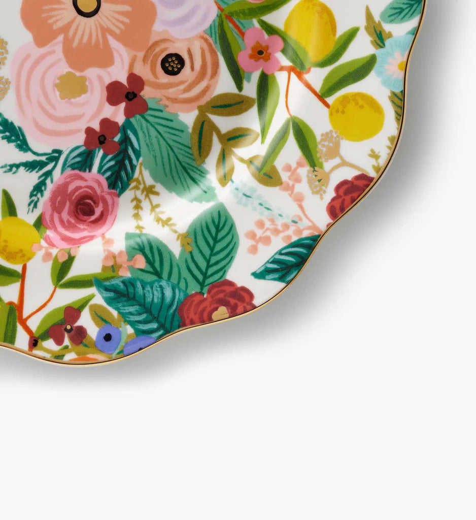 Garden Party Porcelain Dessert Plates