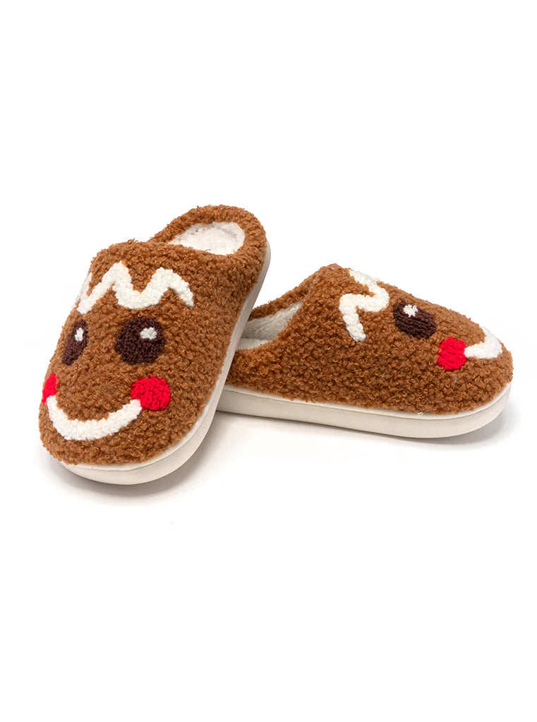 Gingerbread Kid Slippers