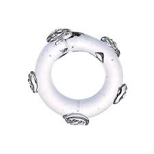 B&T Clear Glass Napkin Ring