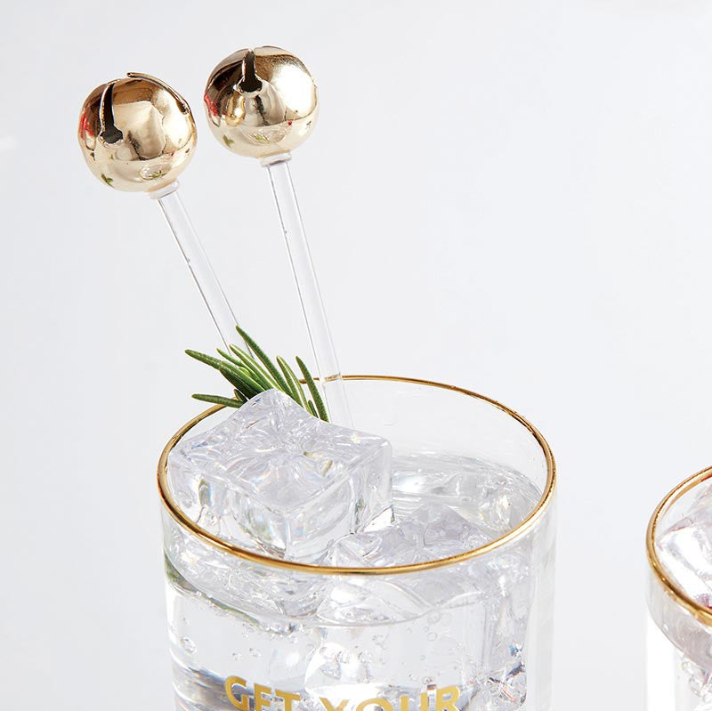 Jingle Bell Stir Stick Set of 8