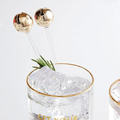 Jingle Bell Stir Stick Set of 8