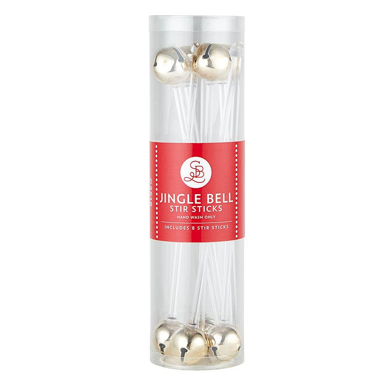 Jingle Bell Stir Stick Set of 8