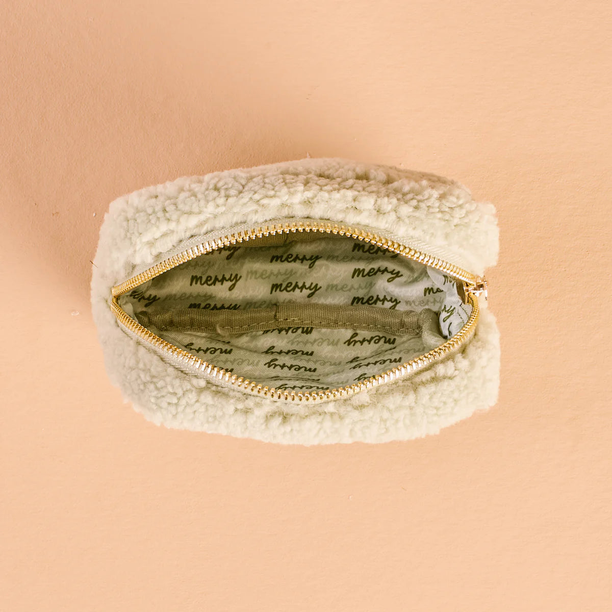 Holiday Gift Square Teddy Pouch