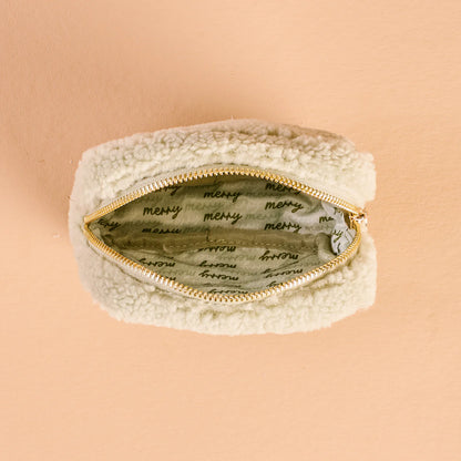 Holiday Gift Square Teddy Pouch