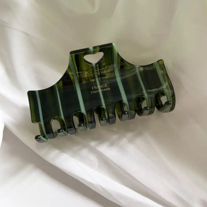 Heart Stripe Claw Clip
