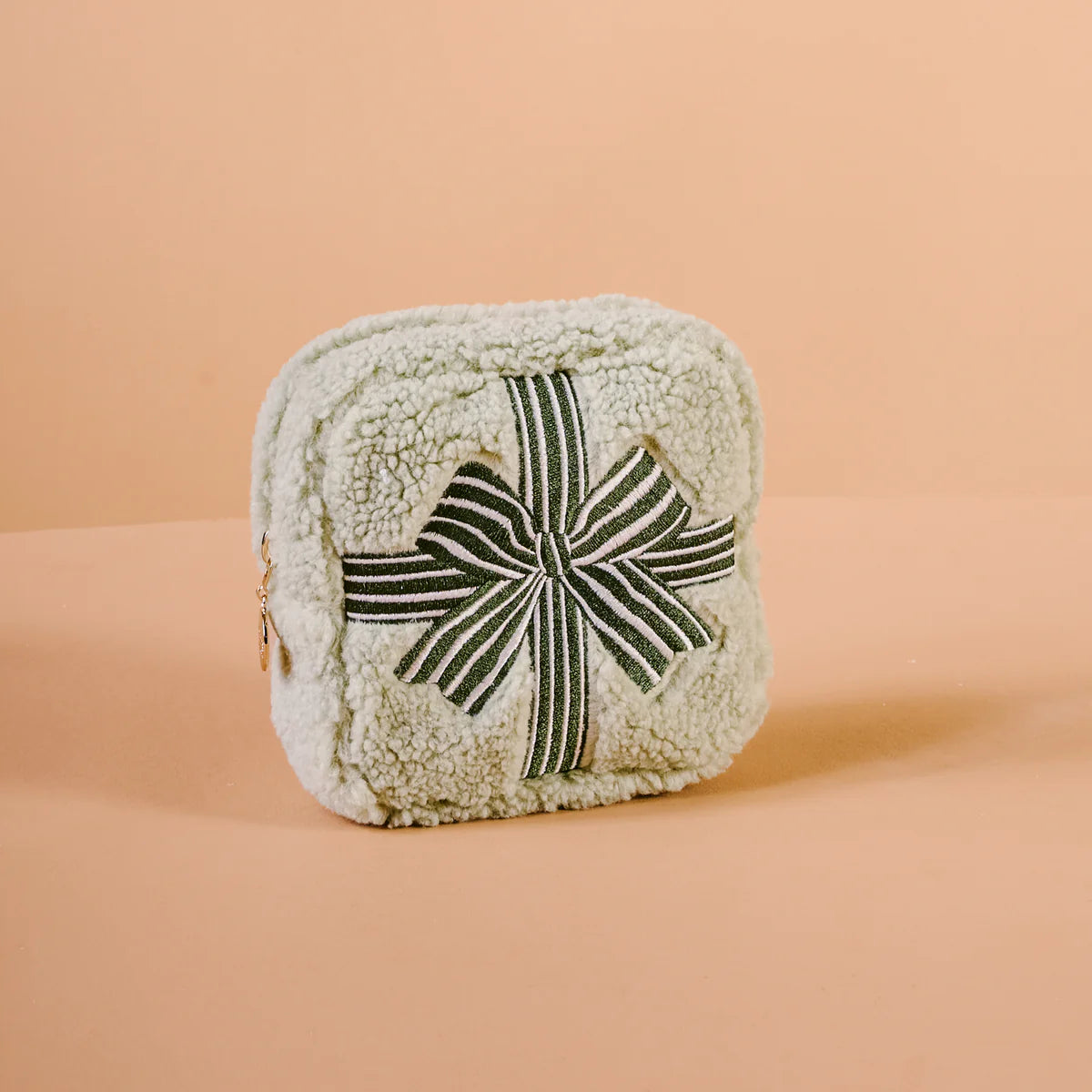 Holiday Gift Square Teddy Pouch