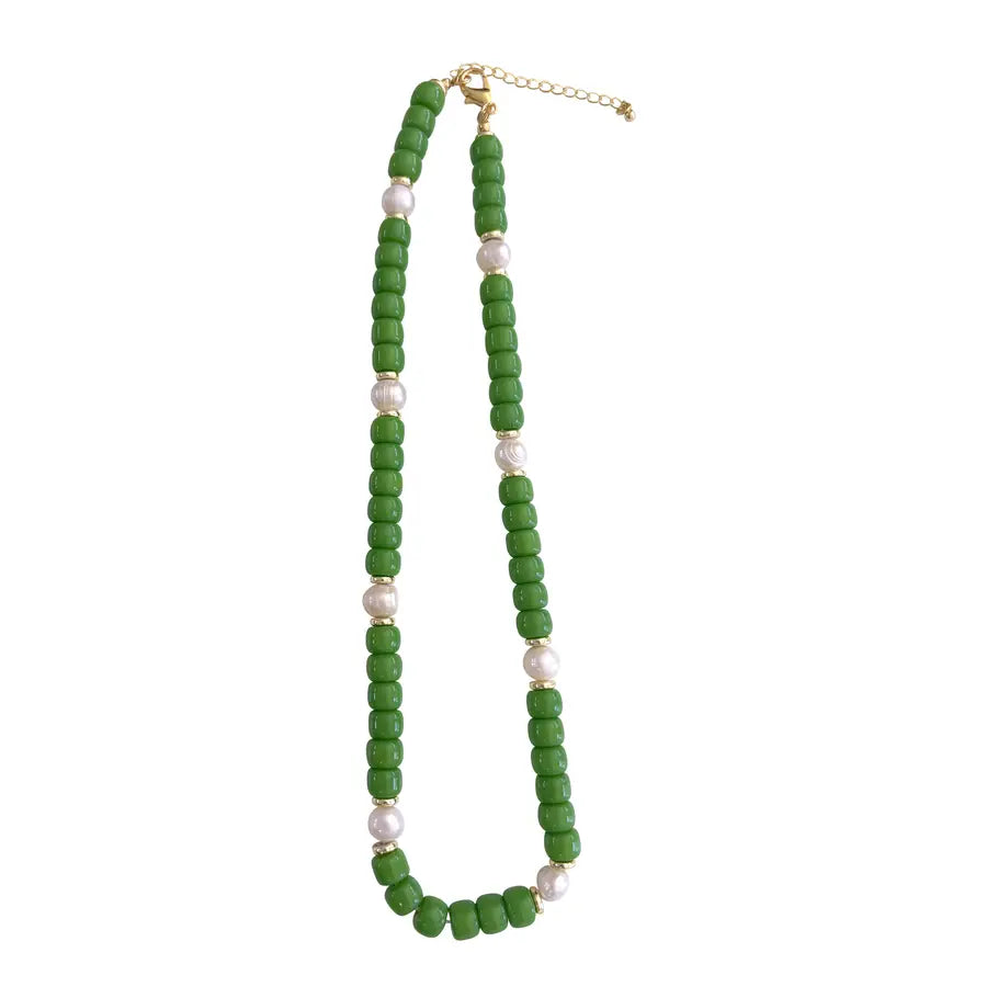 Victory Beaded Pearl Necklace