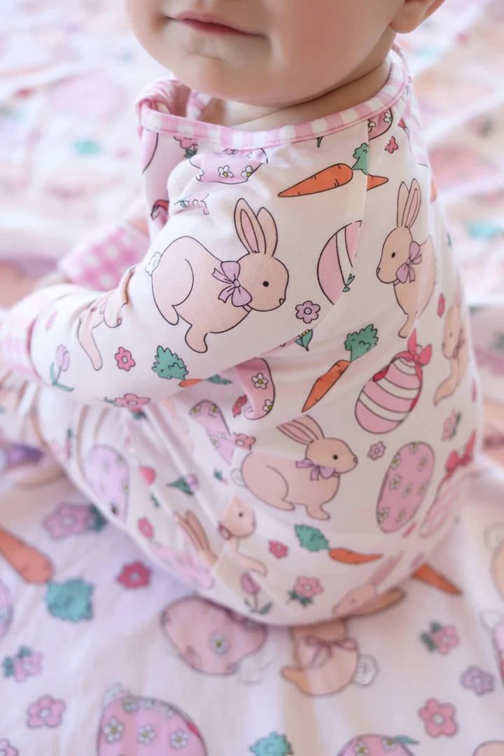 Hoppy Spring Ruffle Footie
