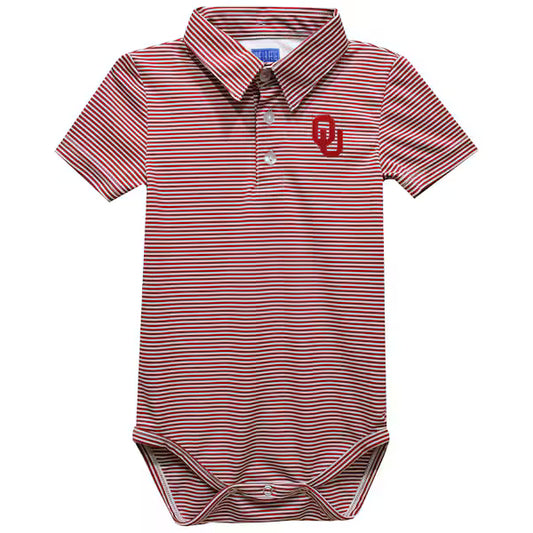 Sooners Embroidered Red Onesie
