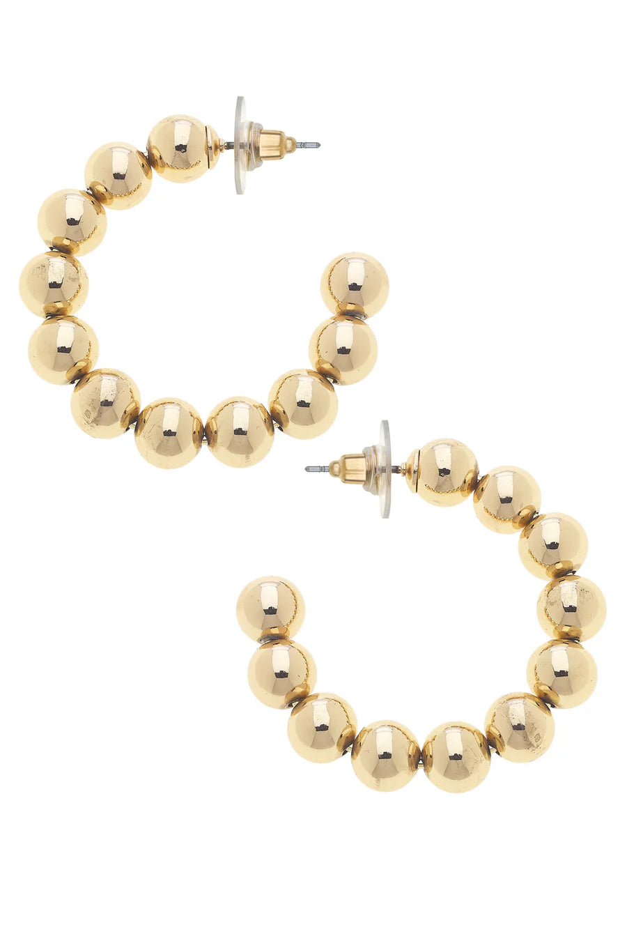 Jasper Bead Hoop Earring