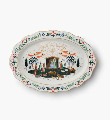 Nativity Porcelain Serving Platter