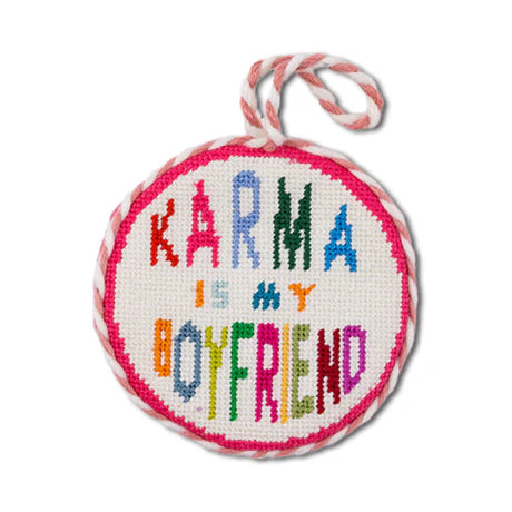 Karma Needlepoint Ornament
