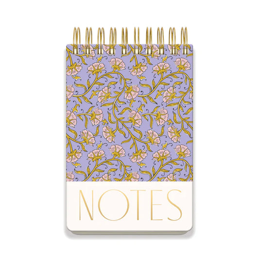 Purple Vintage Floral Chunky Notepad