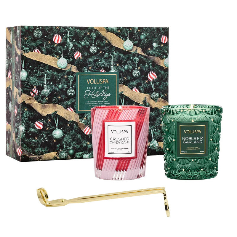 Light up the Holiday Duo Candle Set