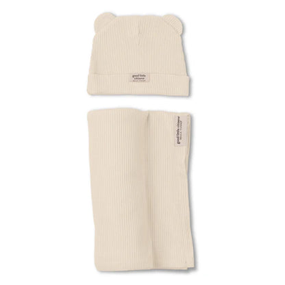 Swaddle & Beanie Set