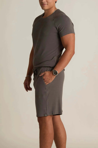 Soft Grey Men's Lounge Shorts