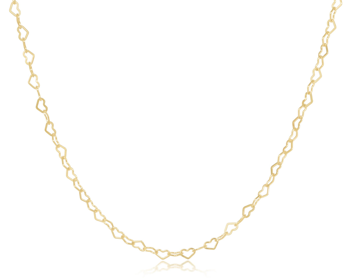 15" Choker Love Gold Chain