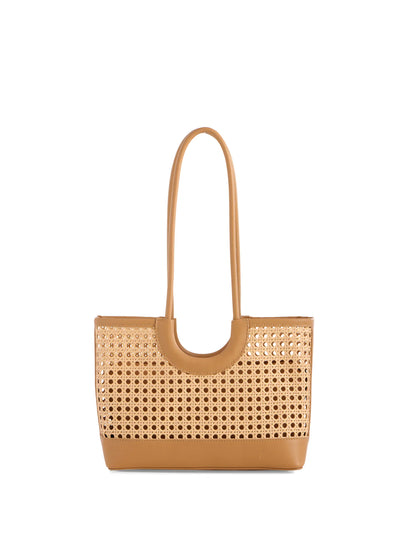 Tan Lyra Mini Tote