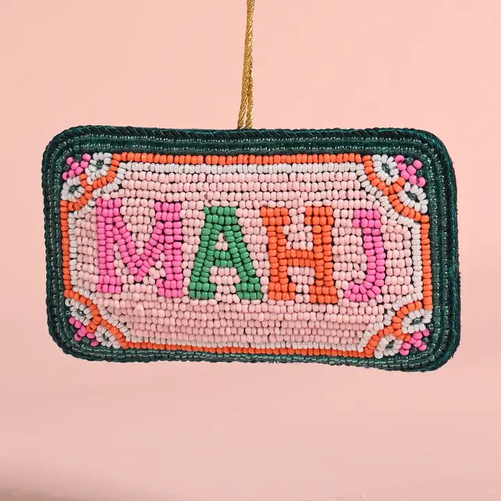 Mahj Beaded Ornament