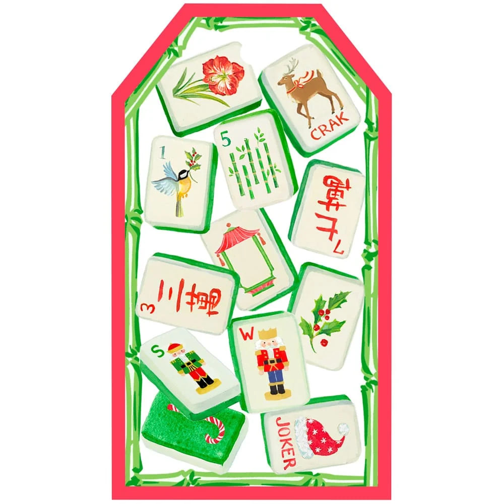 Christmas Mahjong Tag