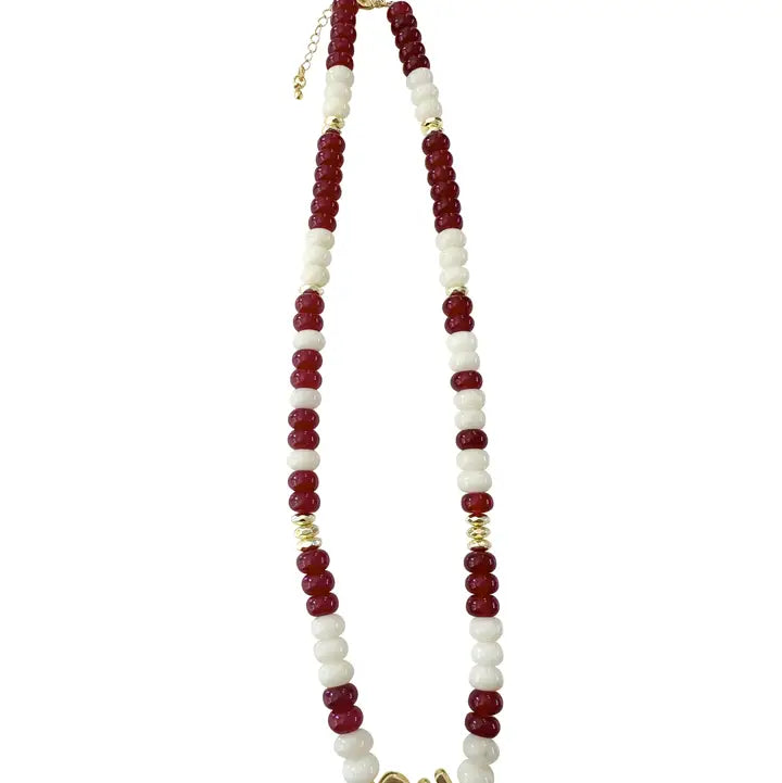 Spirit Gameday Necklace Maroon