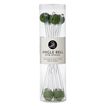 Jingle Bell Stir Stick Set of 8