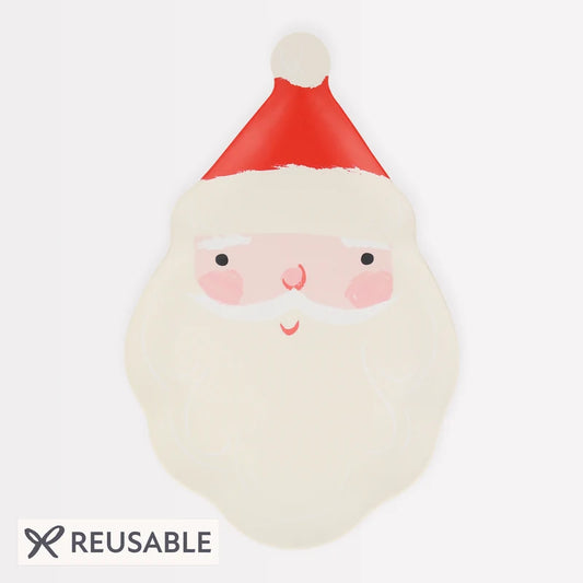 Santa Reusable Plate