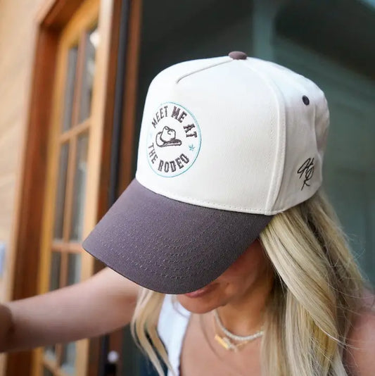 Meet Me At the Rodeo - Brown Vintage Trucker Hat