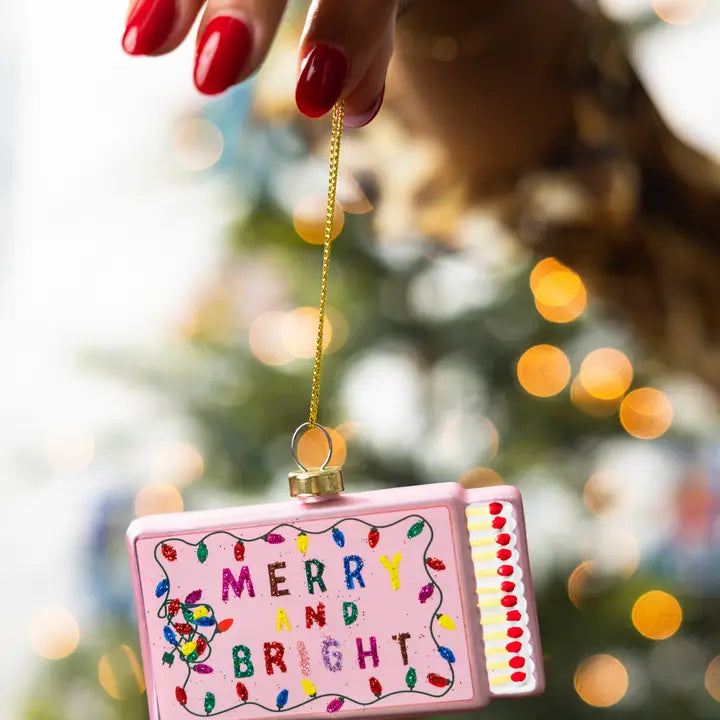 Matchbook Ornament - Merry & Bright