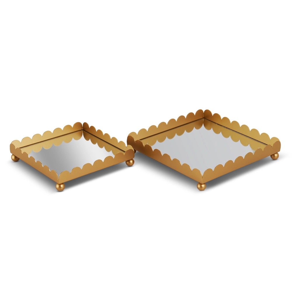 Scallop Mirror Tray