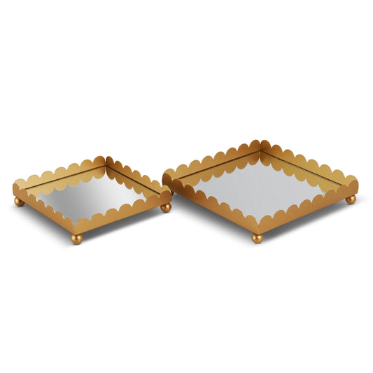 Scallop Mirror Tray