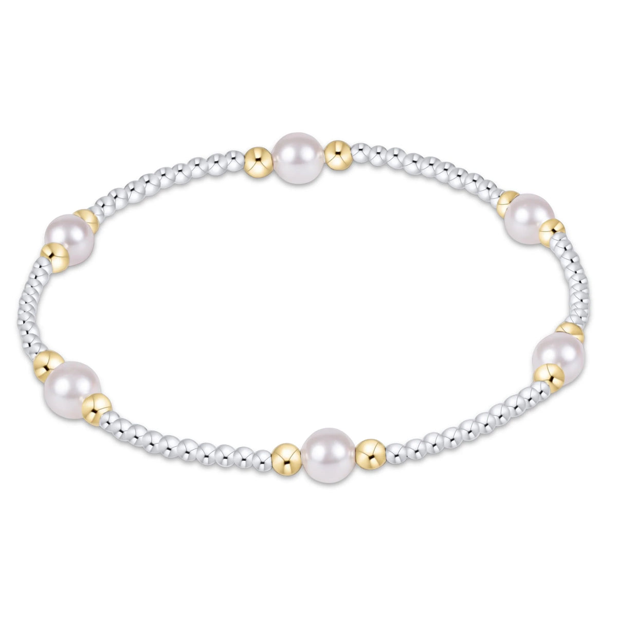 Purpose Pearl Mixed Metal Bracelet