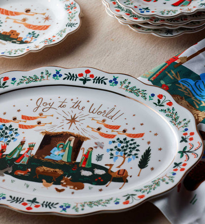 Nativity Porcelain Serving Platter