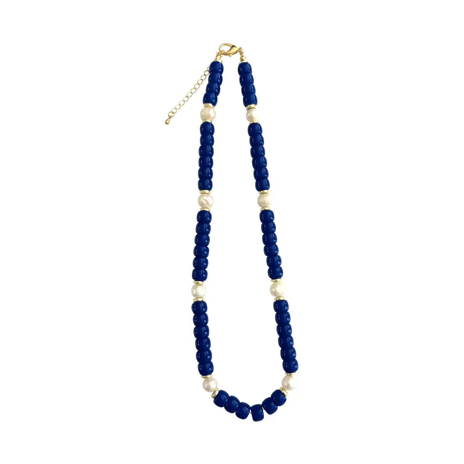 Victory Beaded Pearl Necklace