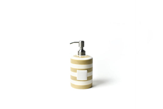 Neutral Stripe Cylinder Soap Pump