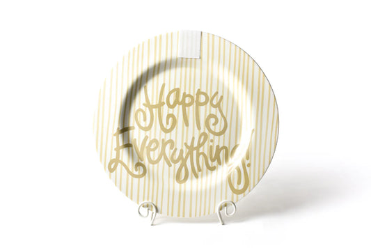 Neutral Skinny Stripe Big Round Platter