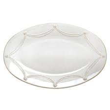 White B&T Large Oval Platter