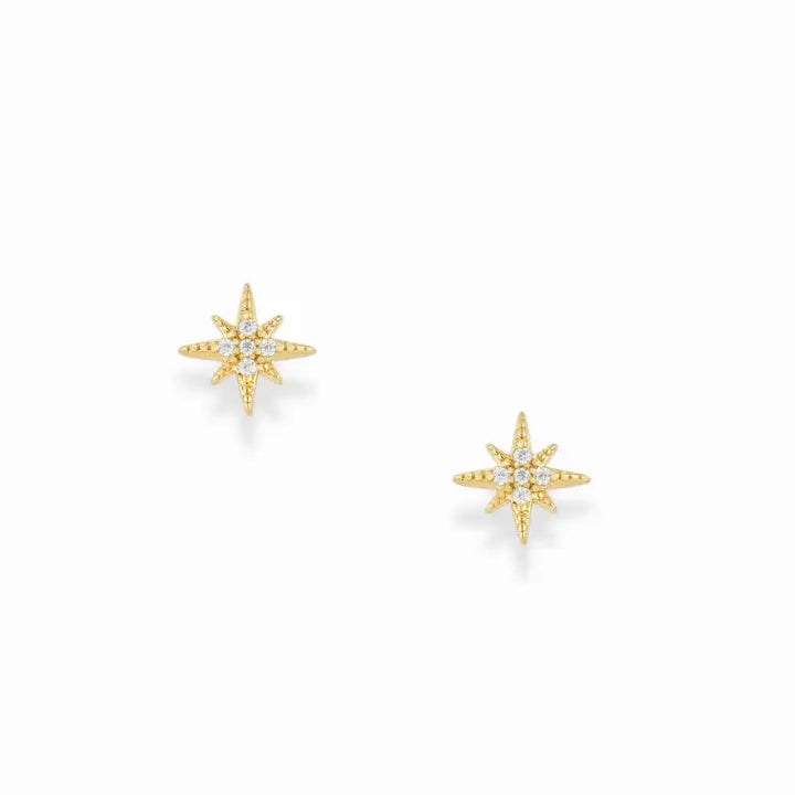 Petite North Star Studs