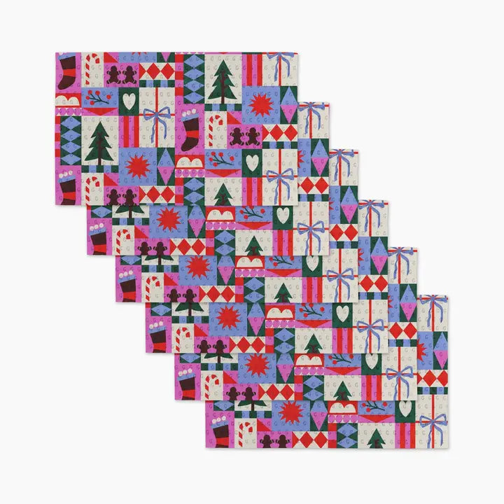 Festive Christmas Quilt Not Paper Towel