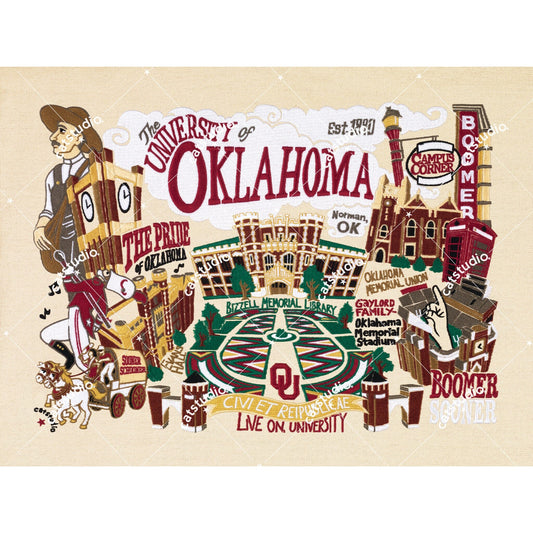 The University of Oklahoma Art Print