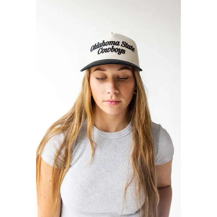 Ok State Black Script Hat