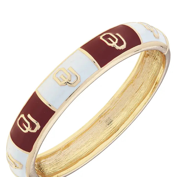 Sooners Checkered Bangle