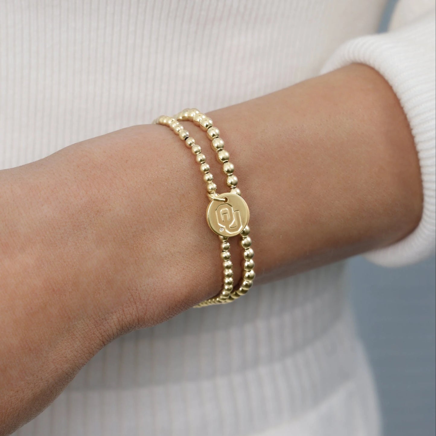 Oklahoma Disc Gold Enewton Bracelet