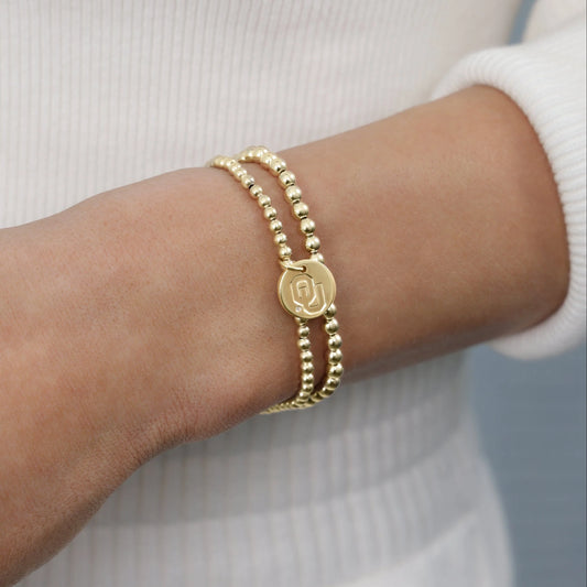 Oklahoma Disc Gold Enewton Bracelet