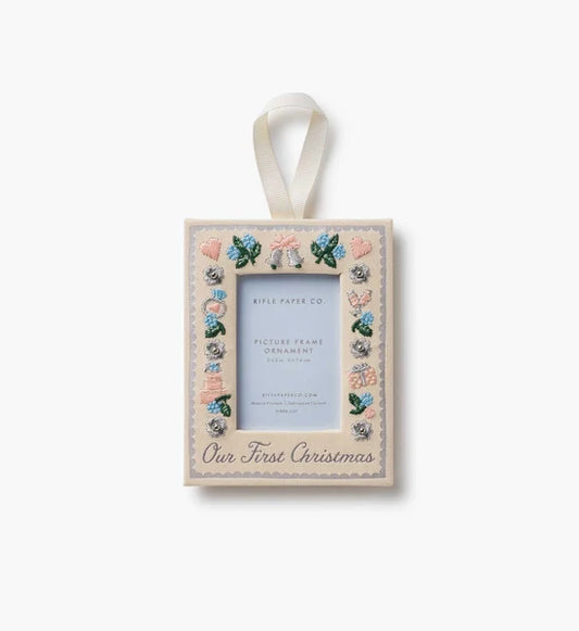 Our First Christmas Embroidered Ornament