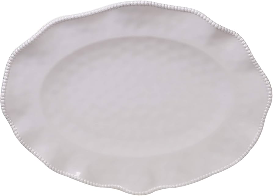 Perlette Cream Oval Platter