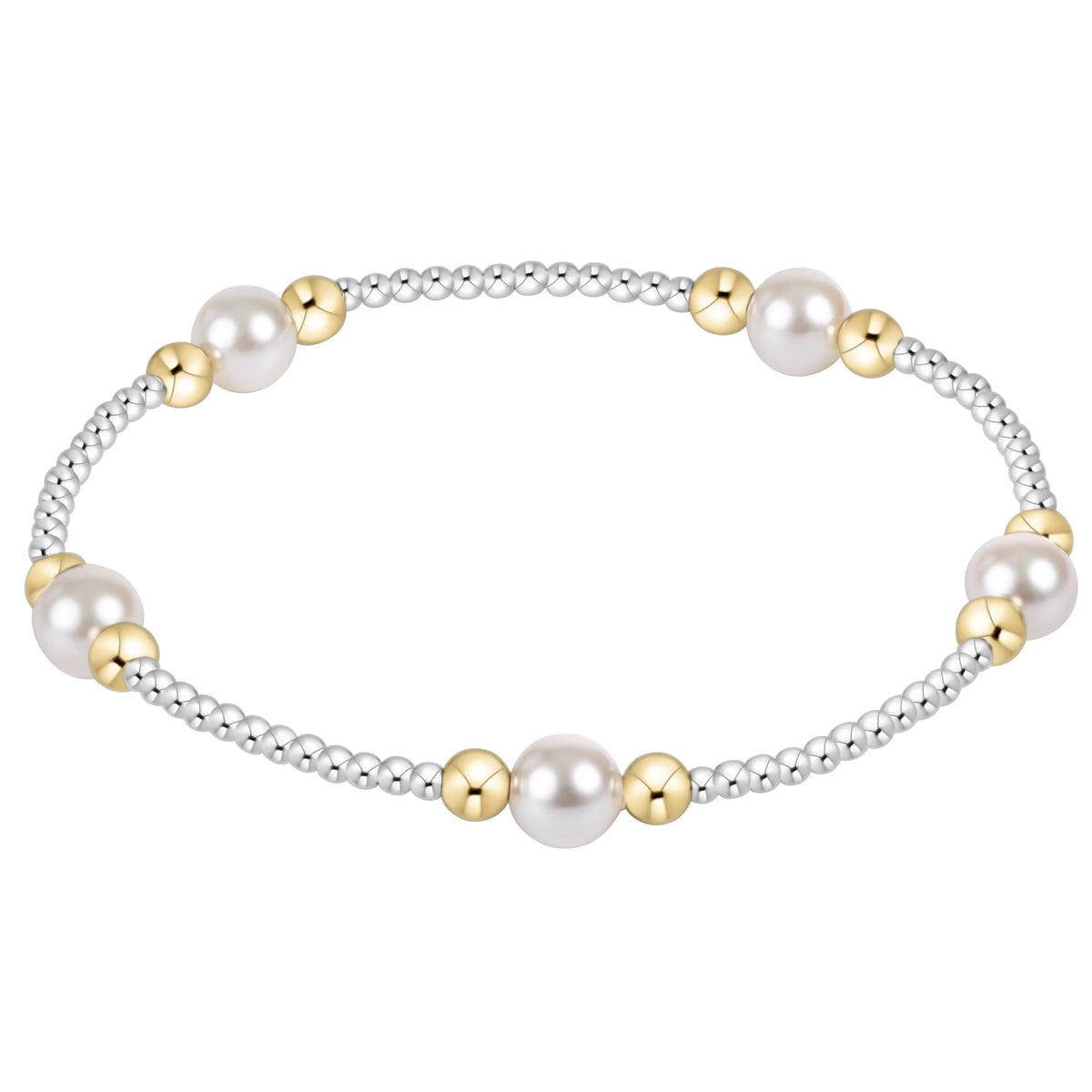 Purpose Pearl Mixed Metal Bracelet