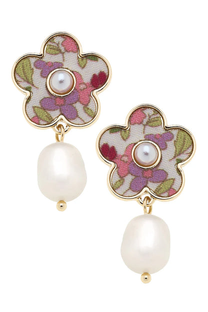 Penelope Pearl Flower Earrings